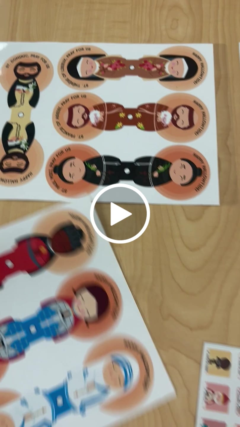 Customer video review of October Feast Day Plan Sheets - Digital Download