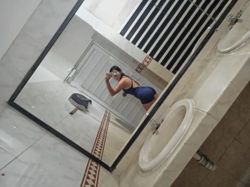 Customer photo review of Backless one piece jumpsuit