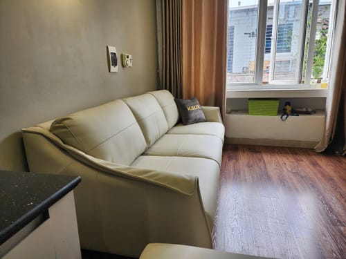 Customer photo review of Sofa văng da 3 chỗ tựa gối - ROSY