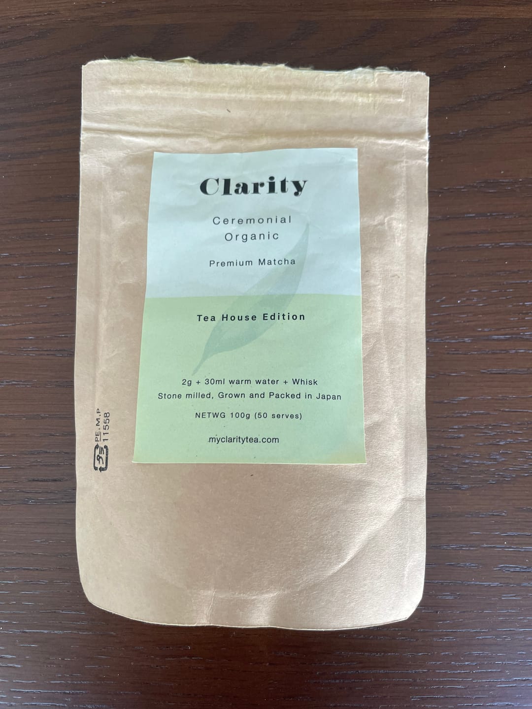 Customer photo review of Tea House Organic Ceremonial Matcha (100g)