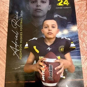 Customer photo review of Custom Sports Banner - Reflection Football