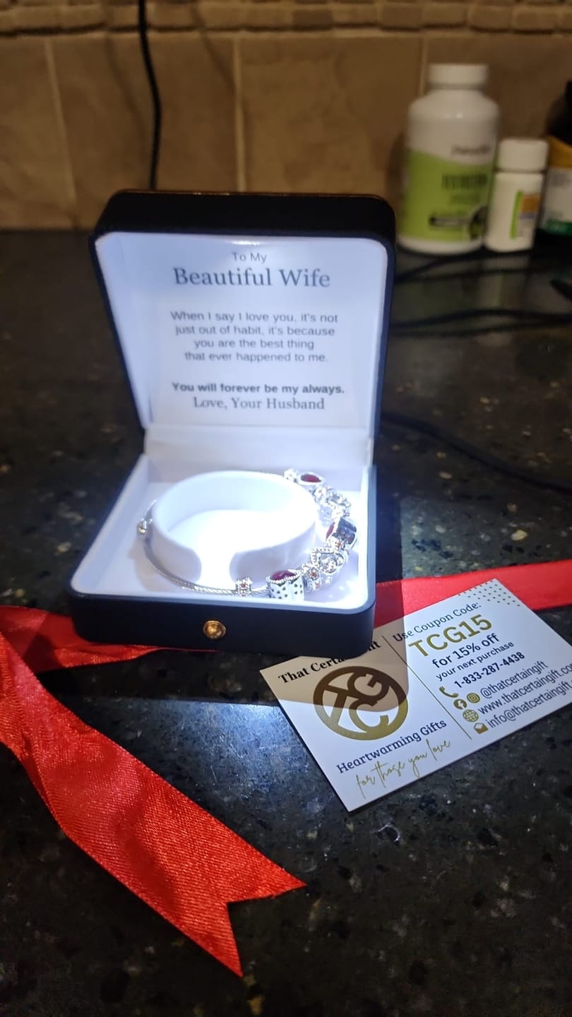 Customer photo review of To My Wife - You Are The Best Thing Bracelet