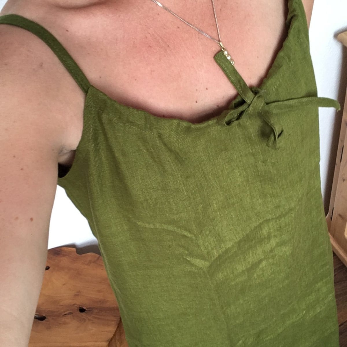Customer photo review of Adjustable Linen Nightdress