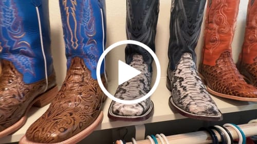 Customer video review of Men’s Honey Caimán Neck Boots With Honey Shaft