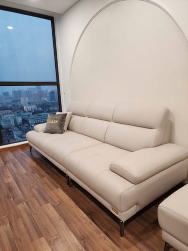 Customer photo review of Sofa văng da 3 chỗ tựa liền - COREY