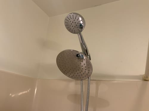 Customer photo review of 3-Spray Dual Shower Head Set