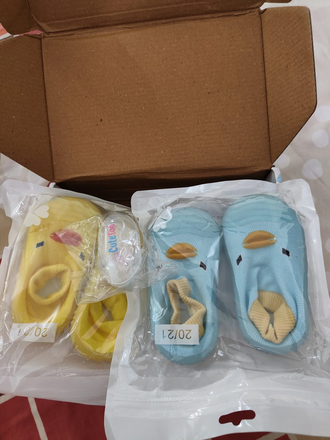 Customer photo review of CuteTod Baby Socks Shoe