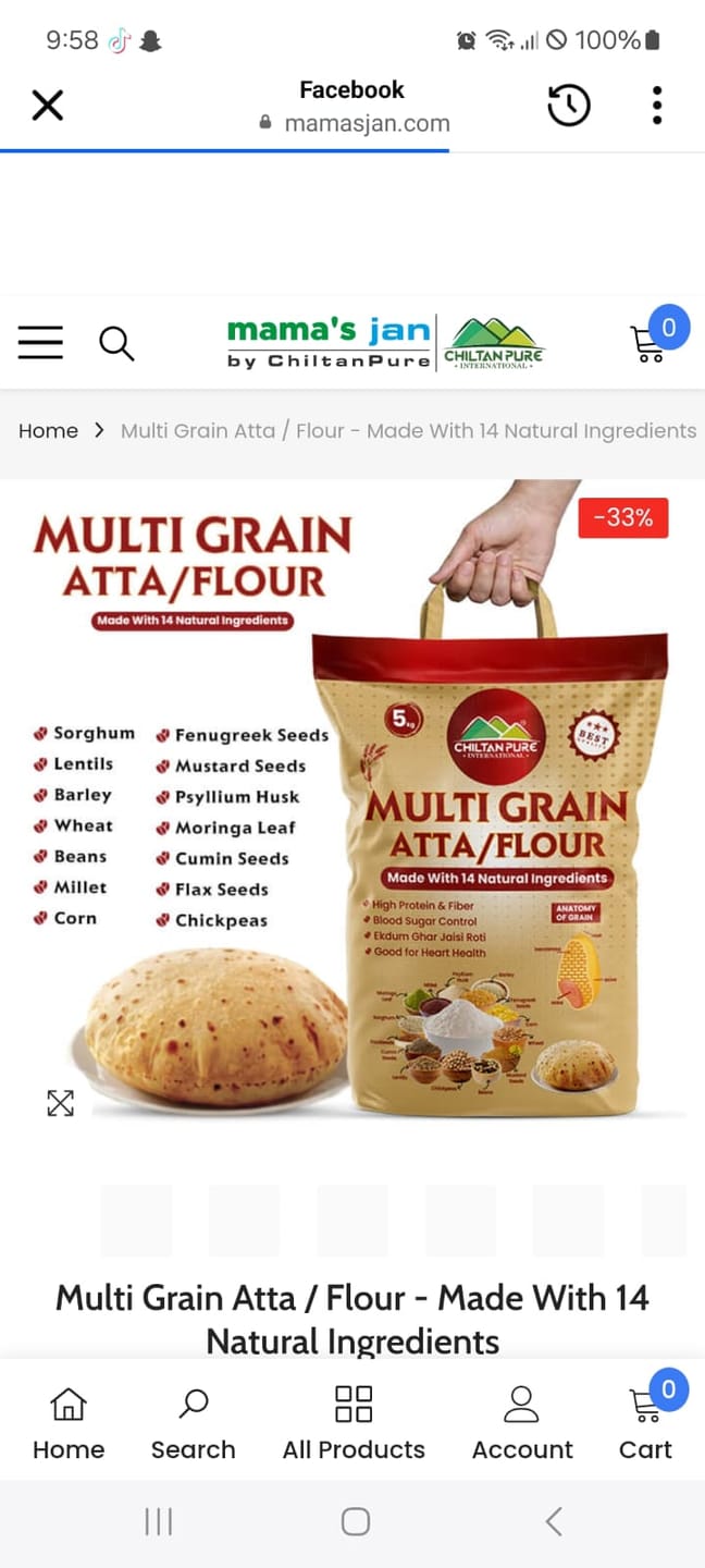 Customer photo review of Multi Grain Atta / Flour - Made with 14 Natural Ingredients
