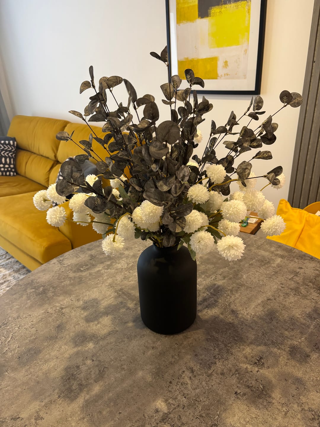 Customer photo review of Faux Arrangement - White & Green