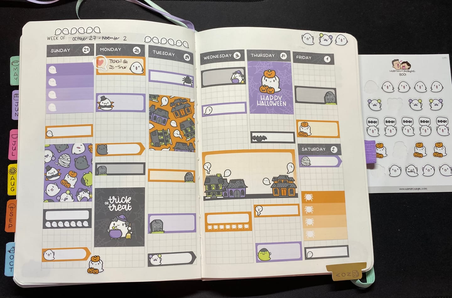 Customer photo review of Halloween Mini Planner Kit (Set of 2)