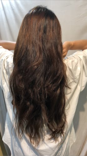 Customer photo review of Volume Luxe Classic 3-Clip-In Extensions
