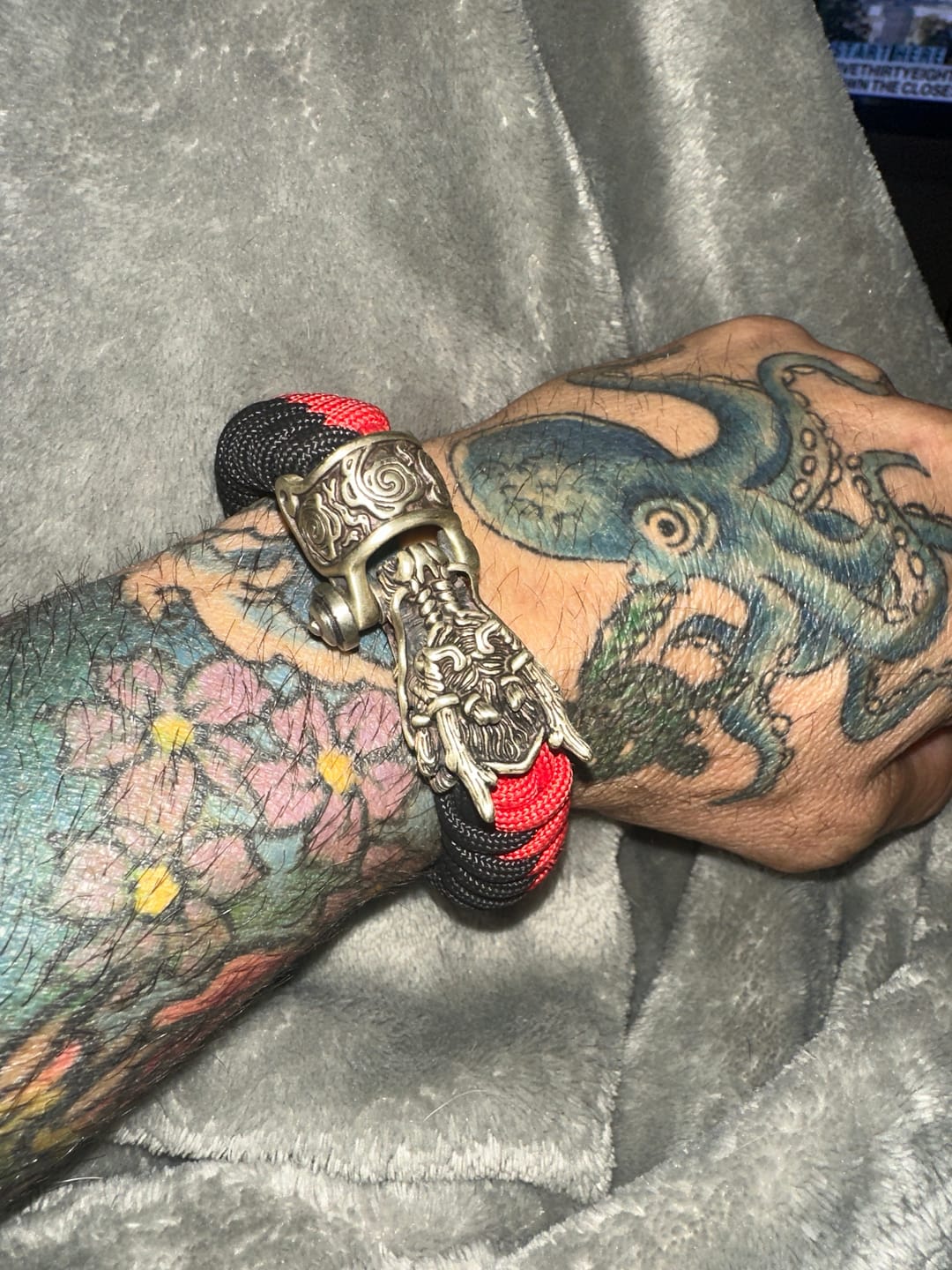 Customer photo review of The Dragon Paracord Bracelet