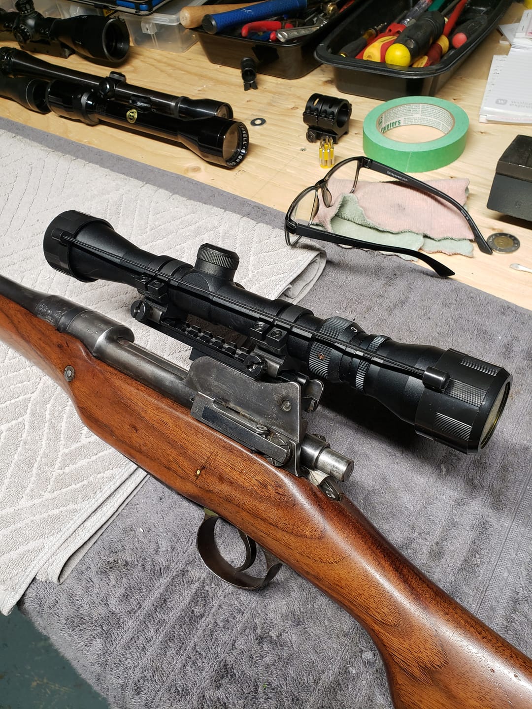 Customer photo review of Low-Profile Picatinny Scope Mount for Enfield P14 (Pattern 1914) and M1917 No Drill-Tap