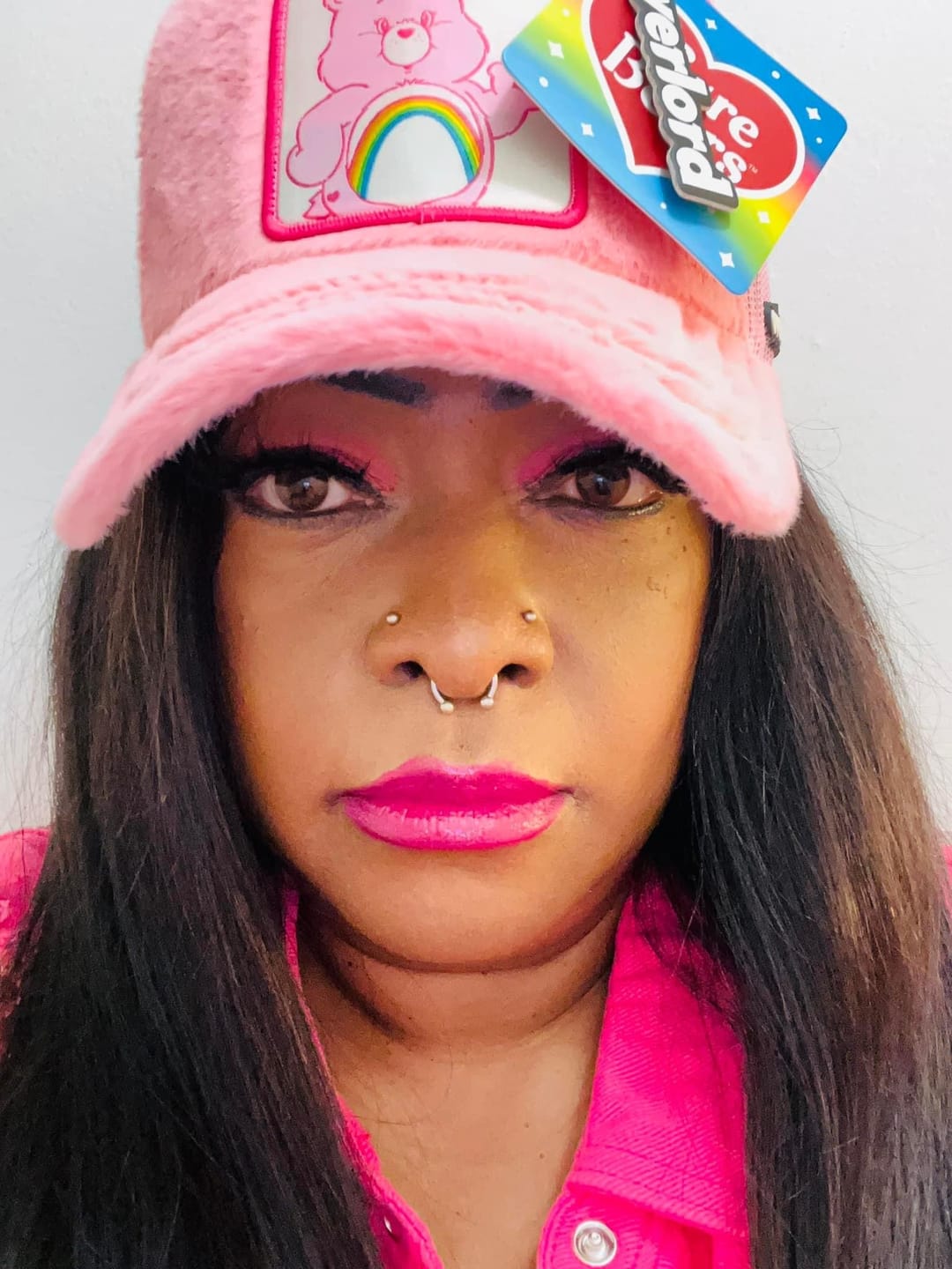 Customer photo review of OVERLORD X Care bears:  Cheer Bear Trucker Cap