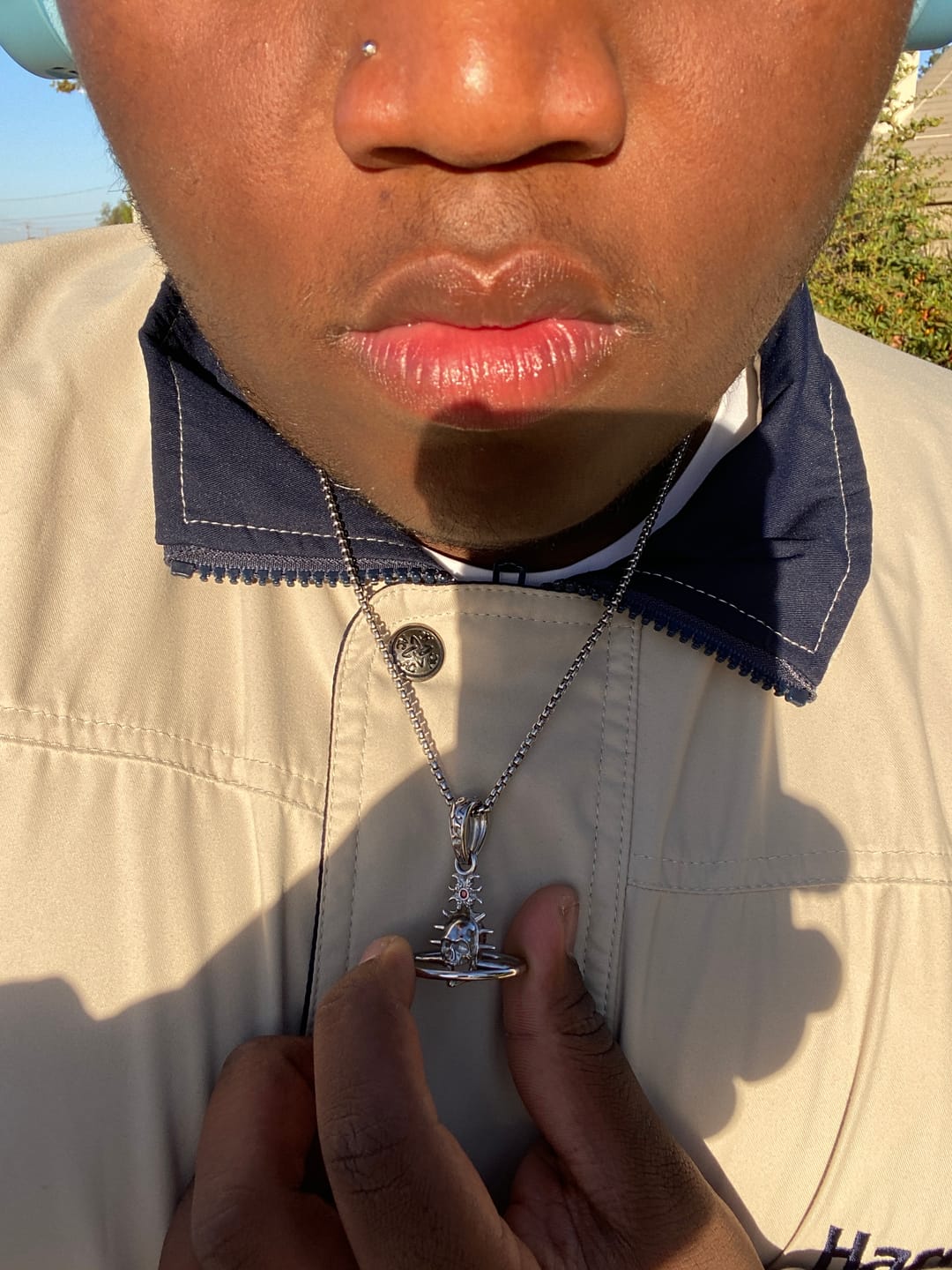 Customer photo review of ORBITUARY PENDANT