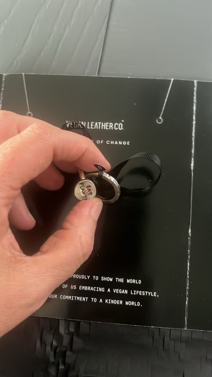Customer photo review of Eat Plants | Silver Ring