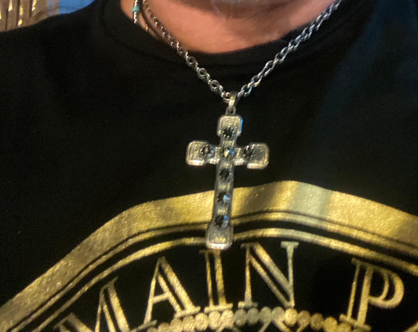 Customer photo review of T-shirt BALMAIN large fit stampa logo nera