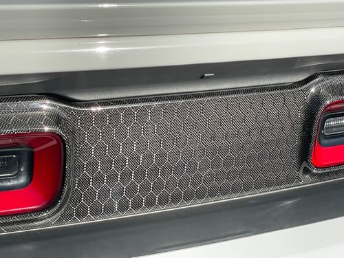 Customer photo review of Real Carbon Fiber Taillight Trim Bezel Cover for 2015-2023 Dodge Challenger