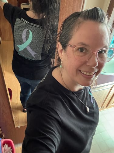 Customer photo review of Round 94 (Women's Relaxed T-Shirt | Bella + Canvas)