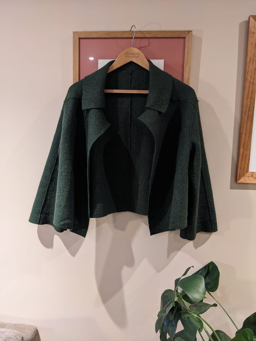 Customer photo review of Plain 100% Boiled Wool Fabric