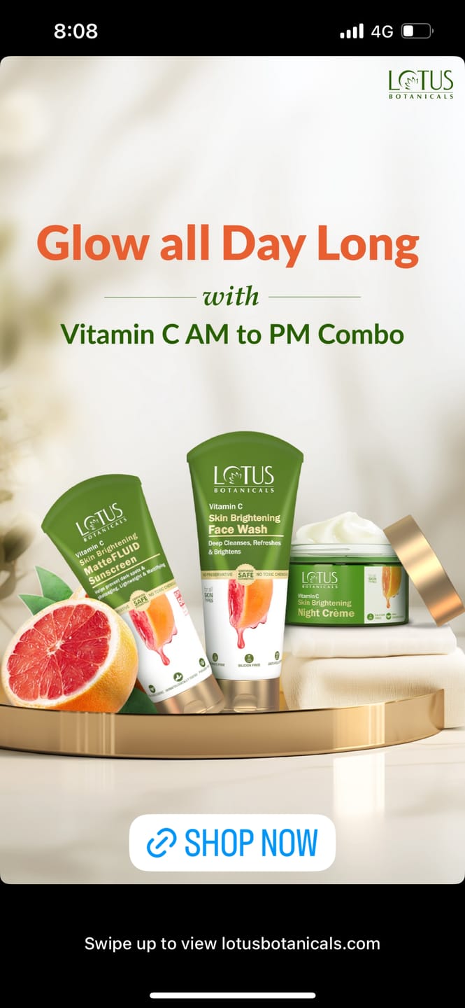 Customer photo review of Green Tea Refreshing Radiance Combo