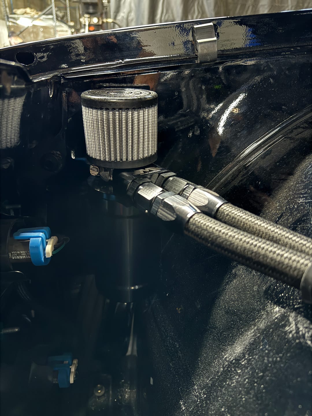 Customer photo review of SBC Catch Can Kit For 1.22" Push In Grommets