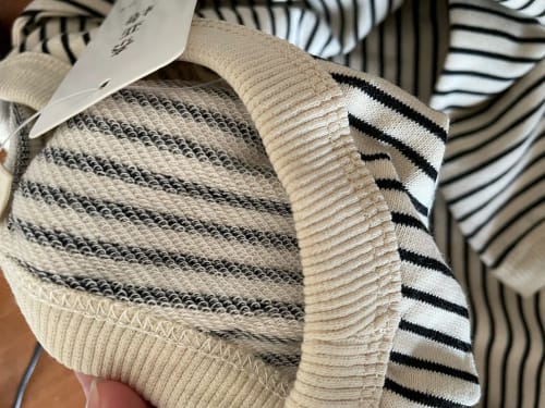 Customer photo review of Long Sleeve Stripe Pullover
