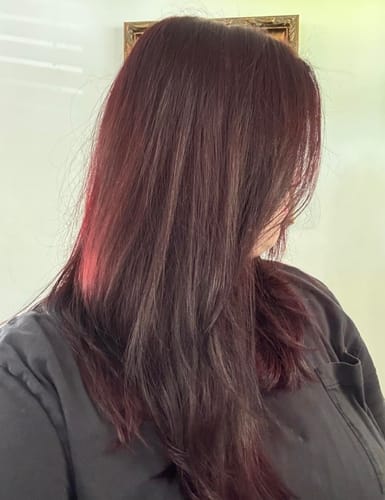 Customer photo review of Color Changing Shampoo Dye
