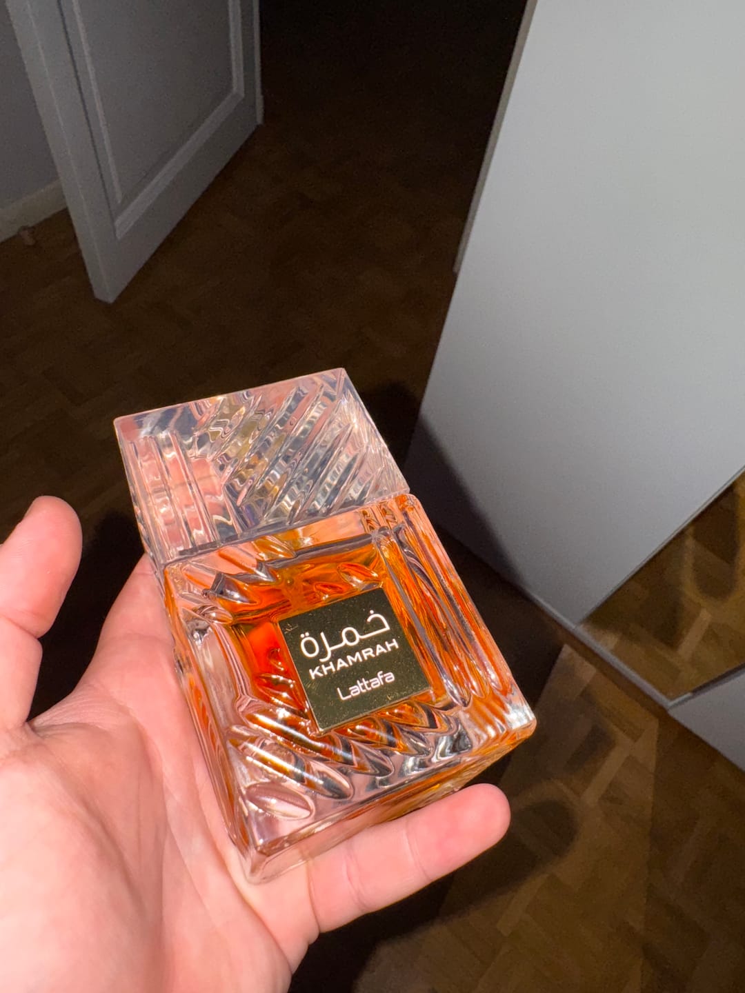 Customer photo review of Eau de Parfum Khamrah - Lattafa 100 ML