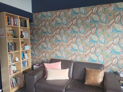 Customer photo review of Amaira - Modern Paisley Wallpaper - Orange