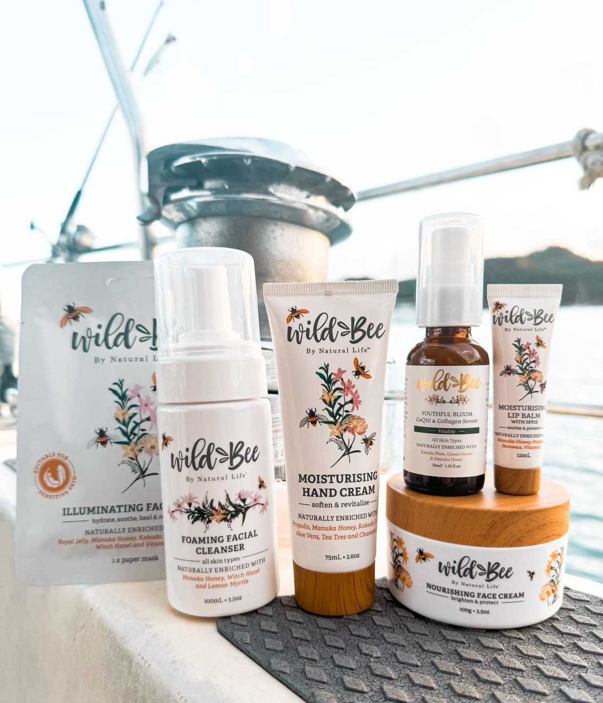 Customer photo review of Wild Bee Skincare Essentials Pack