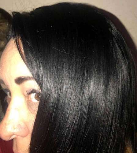 Customer photo review of Color Changing Shampoo Dye