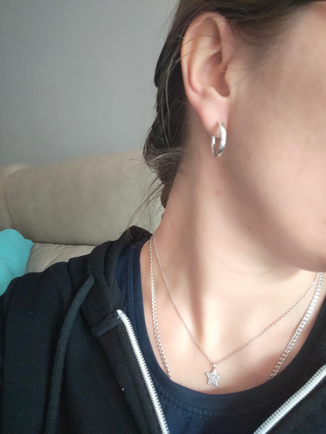 Customer photo review of Pendientes Aros Tetra