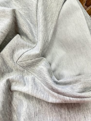 Customer photo review of Weather Gets Cold Solid Color V-neck Top and Elastic Waist Pocketed Lounge Pants Set