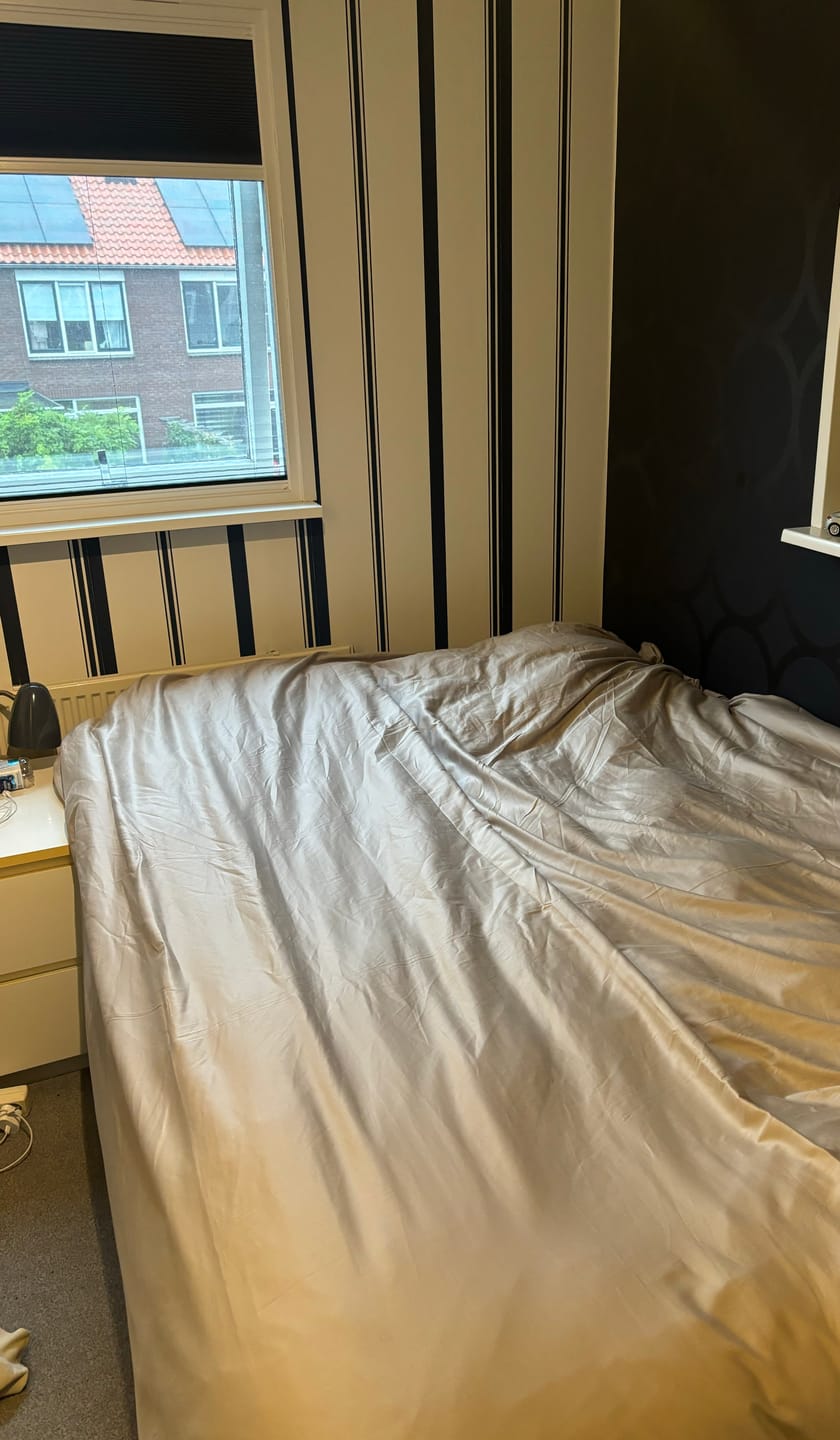 Customer photo review of Dekbedovertrek katoen satijn taupe