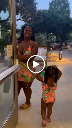 Customer video review of Corals Family Matching Swimwear