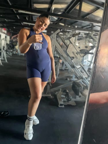 Customer photo review of Backless one piece jumpsuit
