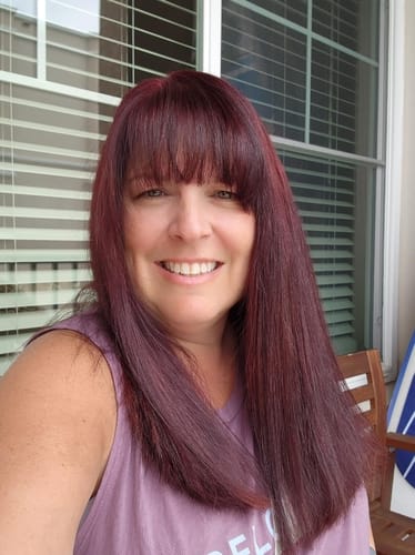 Customer photo review of Color Changing Shampoo Dye