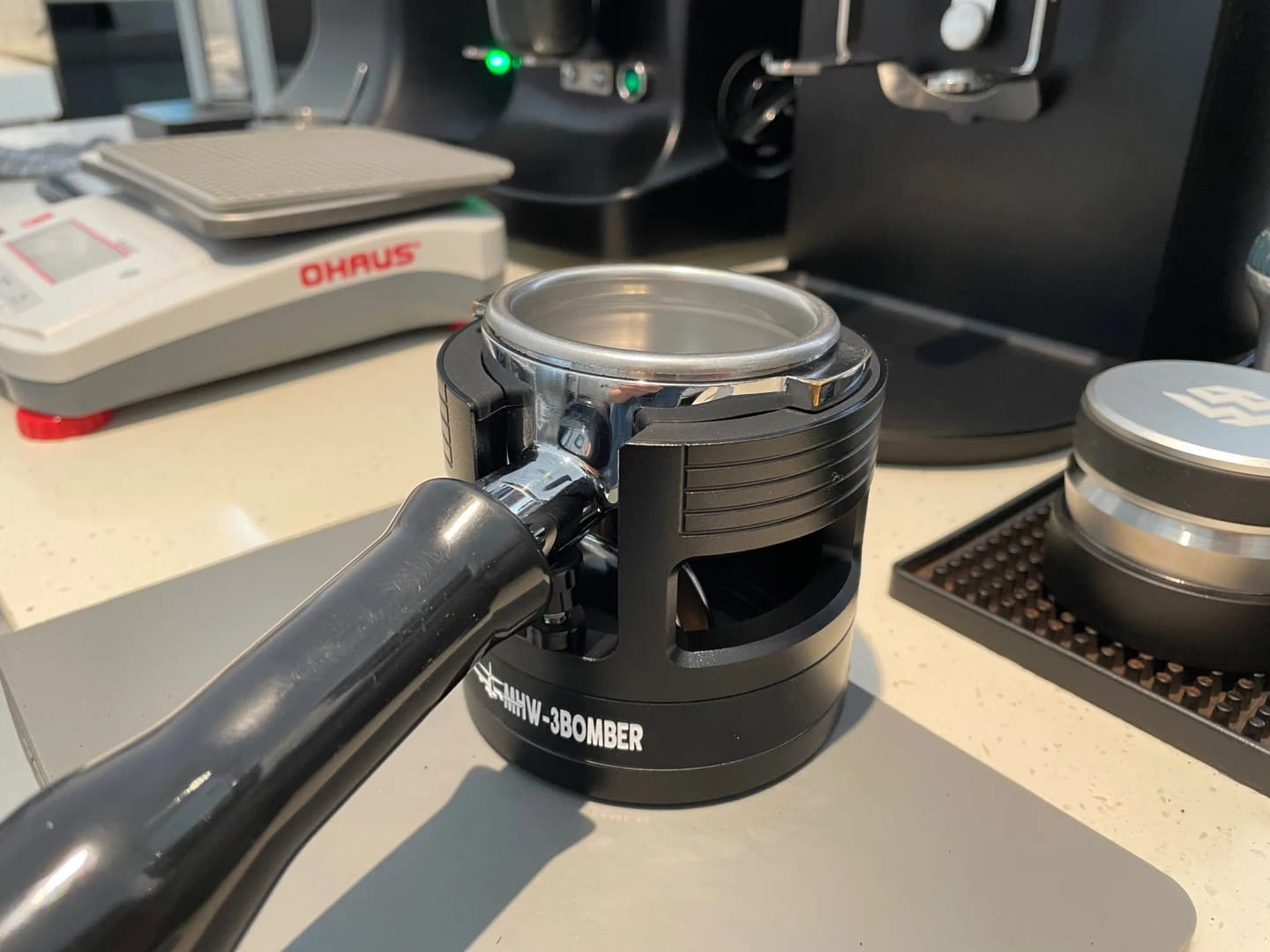 Customer photo review of MHW-3BOMBER YU Series Coffee Portafilter Holder