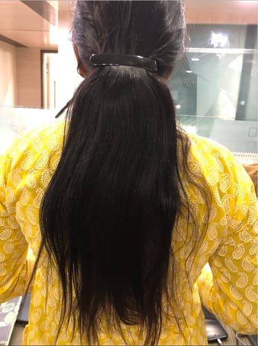 Customer photo review of Buckle Clip Hair Extension