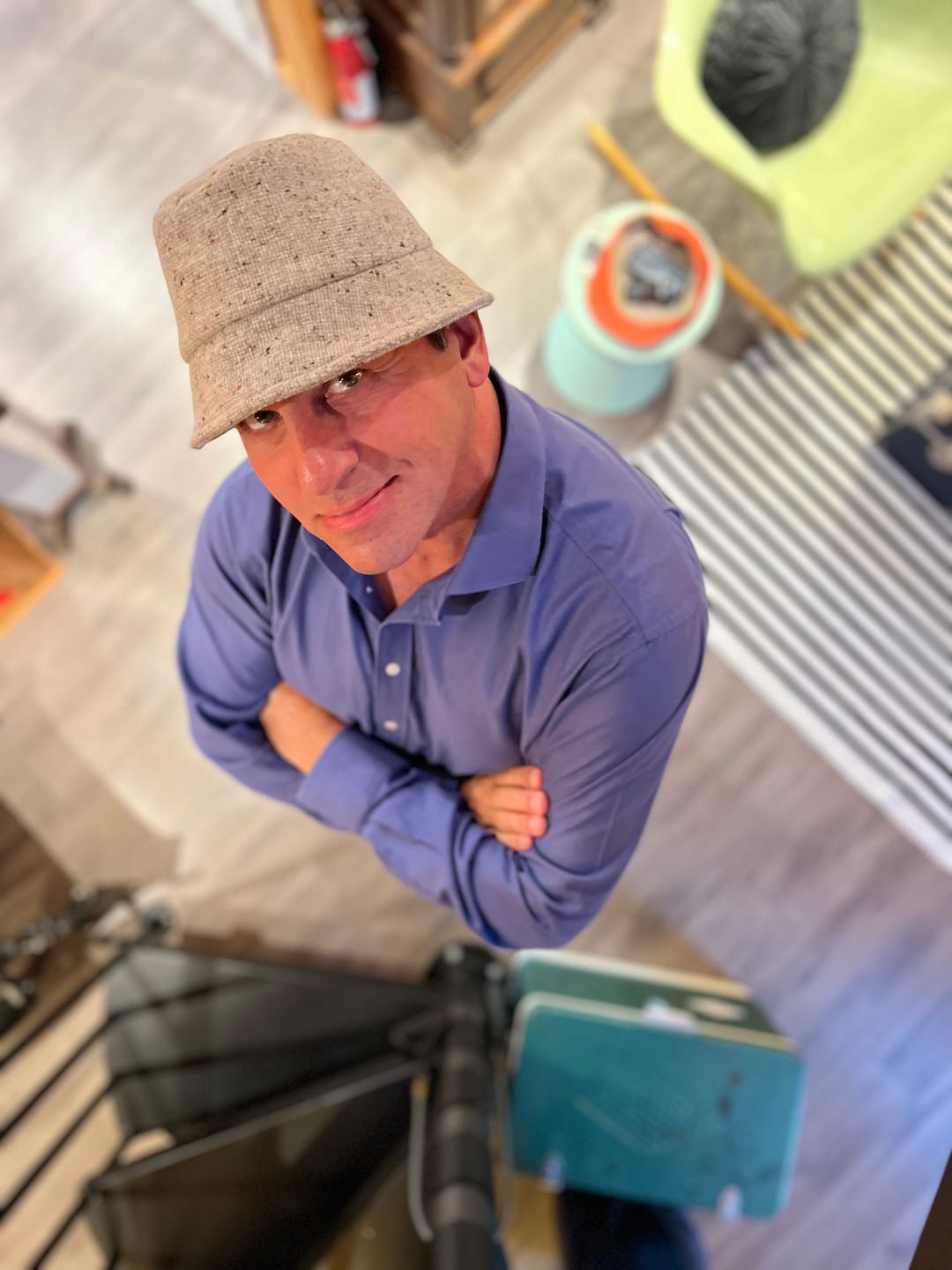 Customer photo review of Wee Thatch Hat Tweed