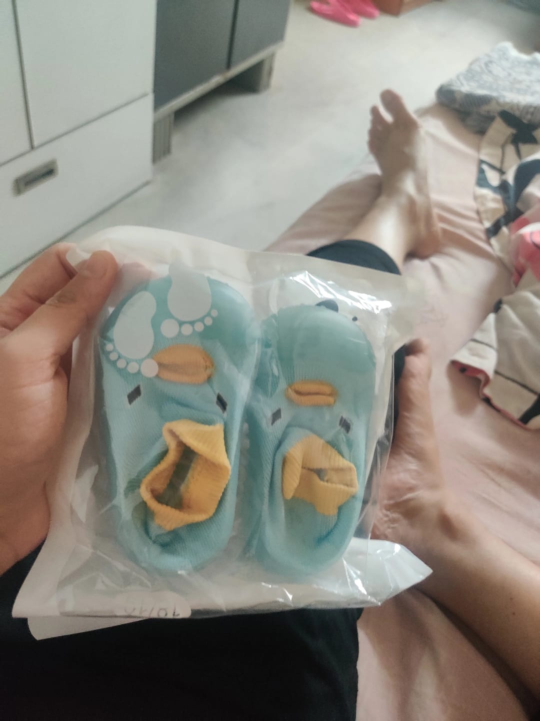 Customer photo review of CuteTod Baby Socks Shoe