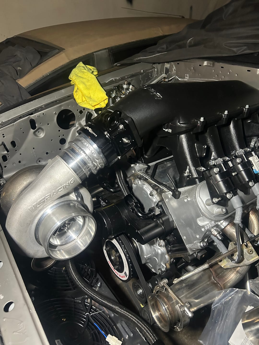 Customer photo review of ICON 102/105mm Cable Drive Throttle Body (Black) w/ Interchangeable Connection