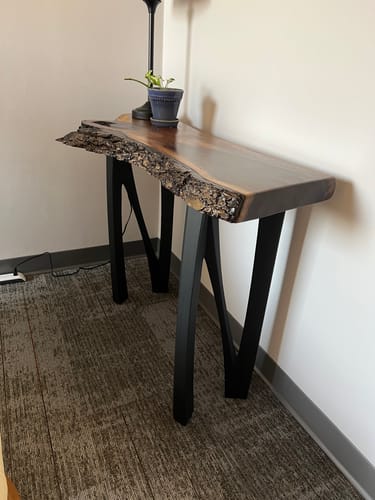 Customer photo review of Console Table Legs 28H 11W Modern Furniture steel Legs 210 Norah