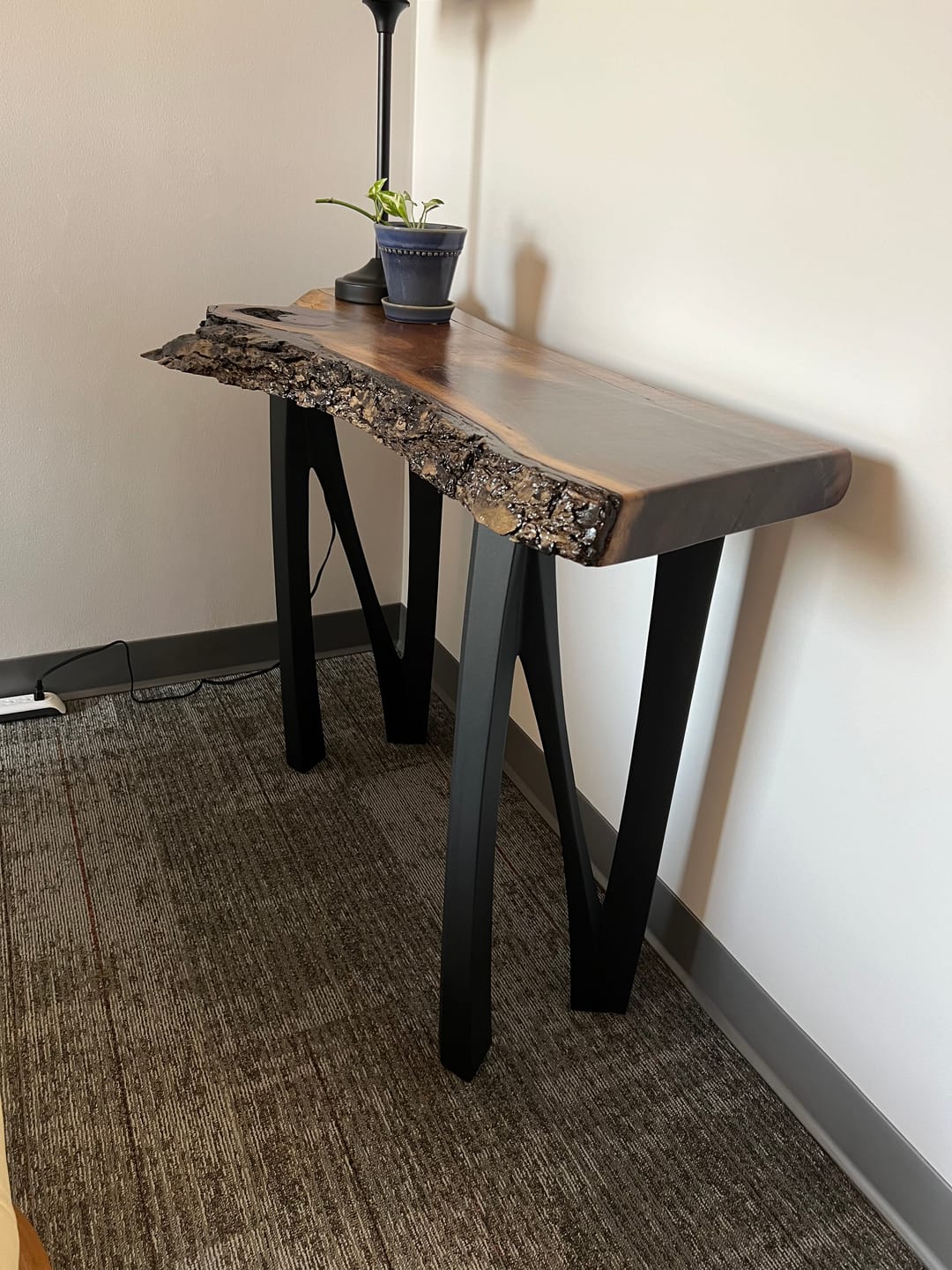 Customer photo review of Console Table Legs 28H 11W Modern Furniture steel Legs 210 Norah
