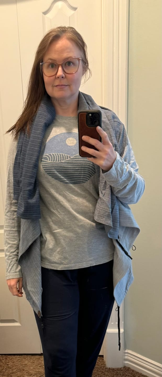 Customer photo review of NEW! COTTON Cape Equal Blue