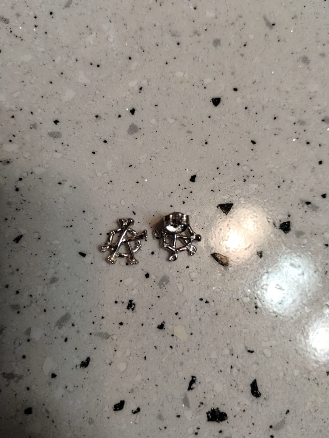 Customer photo review of ANARCHY BONE EARRING