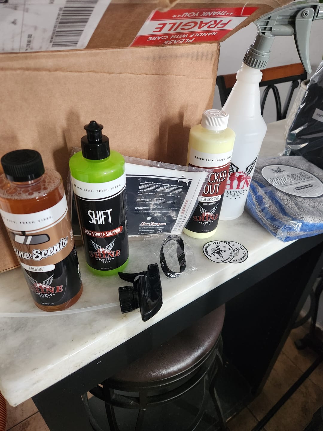 Customer photo review of "Shine Scents" Cruisin' - 16oz. w/ Black Sprayer