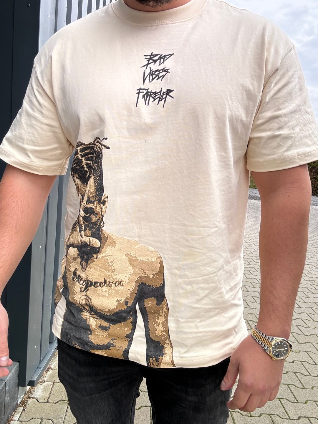 Customer photo review of 2PAC X TYSON TEE