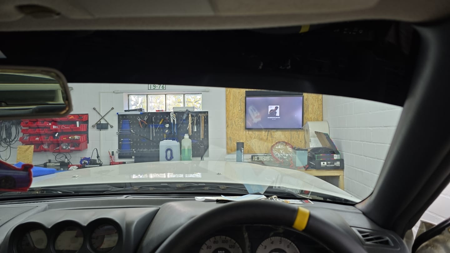 Customer photo review of HardTuned Window Banner - JDM Stripe